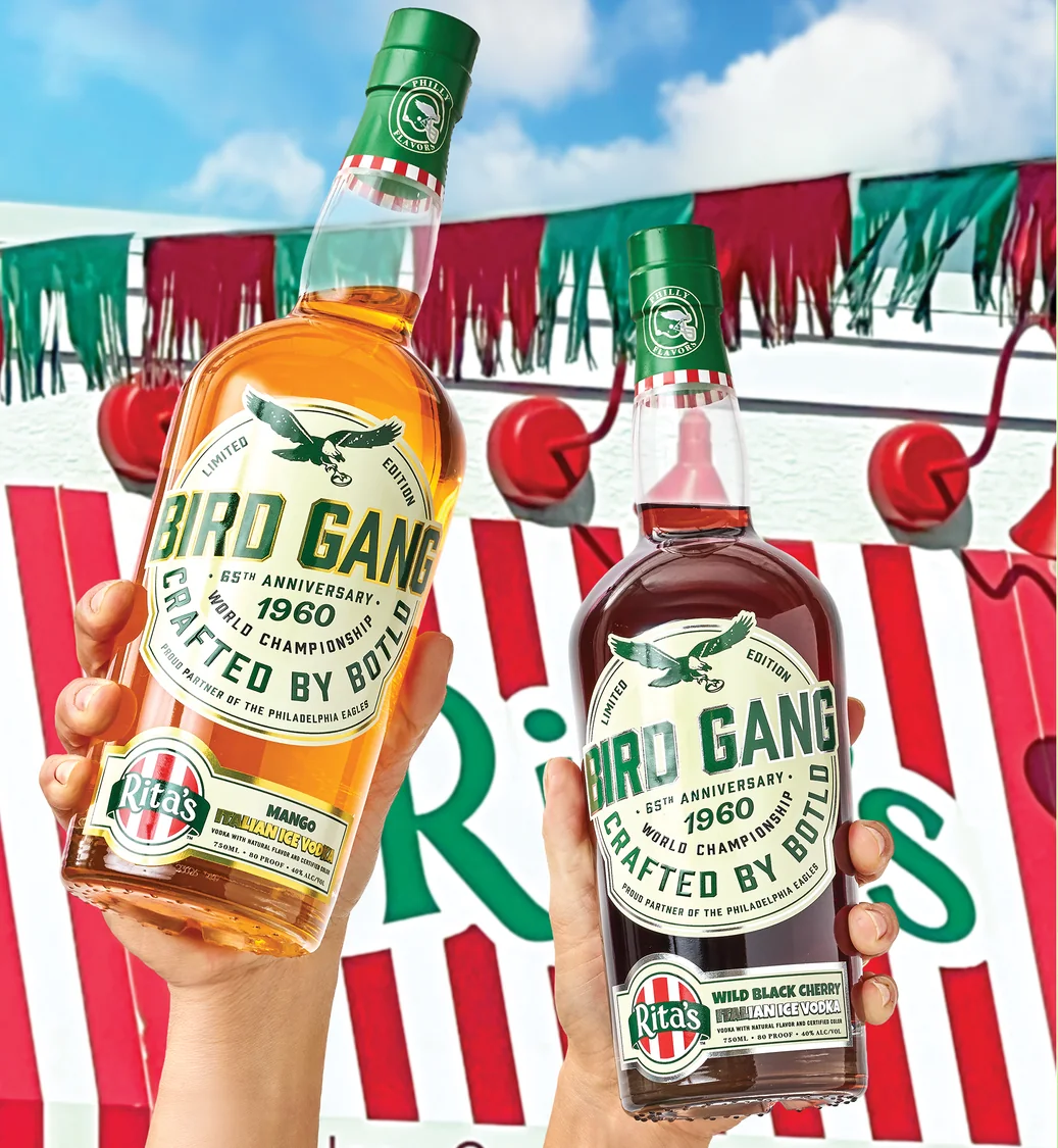Bird Gang and Rita's Italian Ice join forces for water ice flavored vodka.
