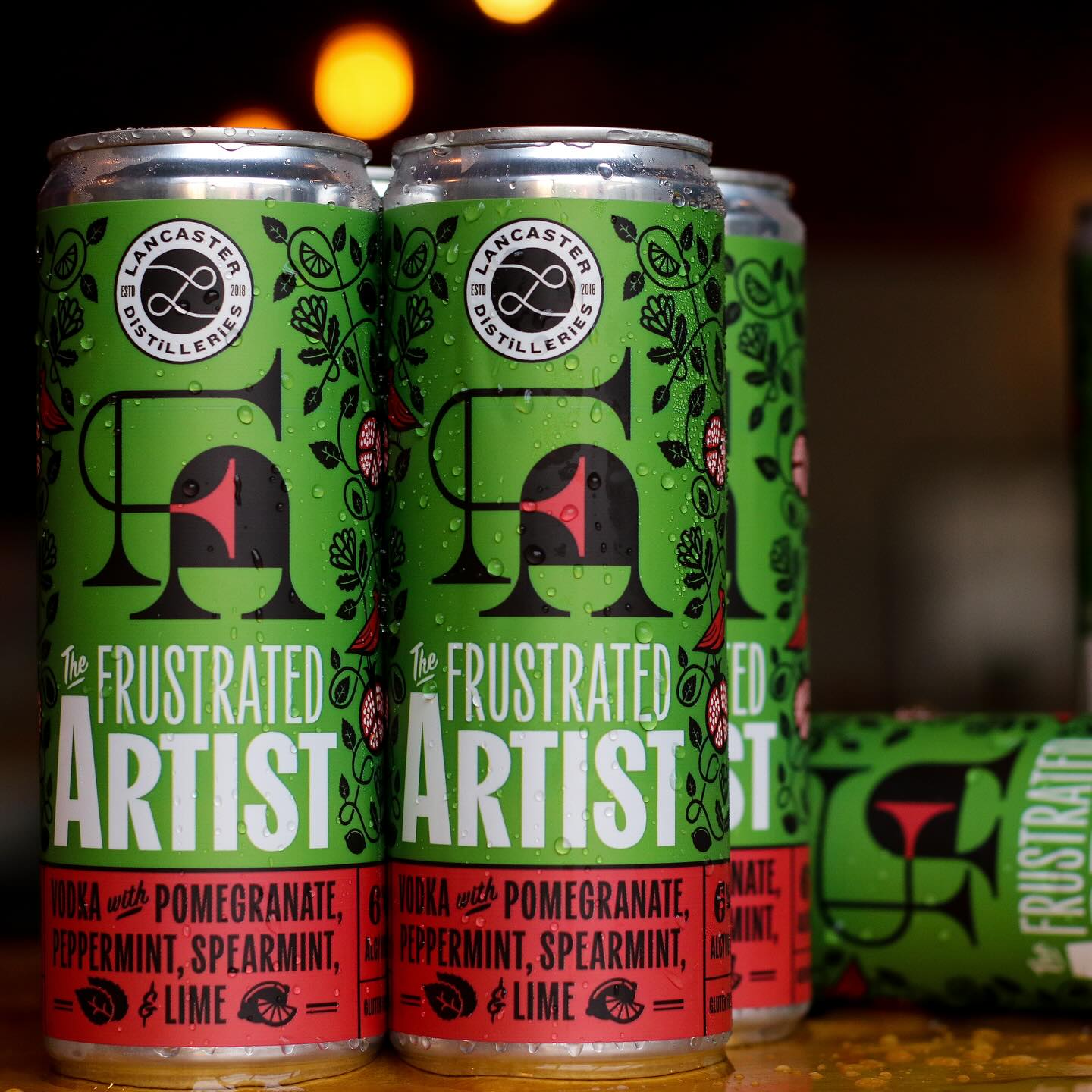 Lancaster DIstilleries has canned its Frustrated Artist cocktail