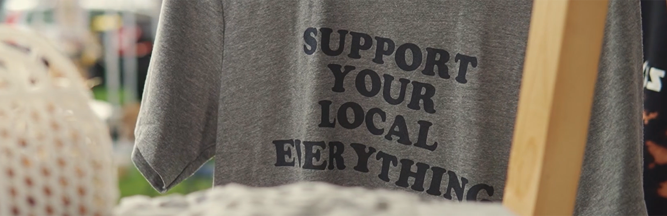 Ligonier Country Market - T-shirt with the caption, Support Everything Local